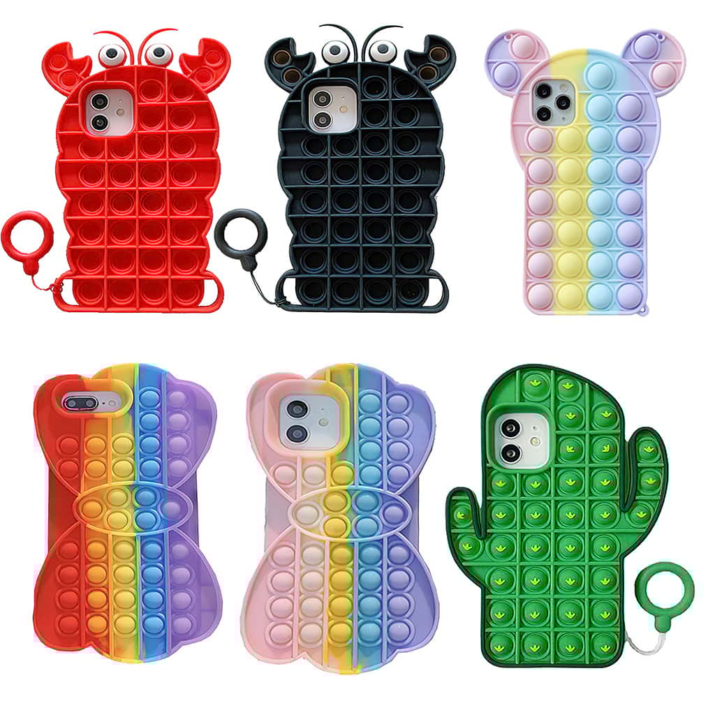 Pop its iPhone cases in 6 colors