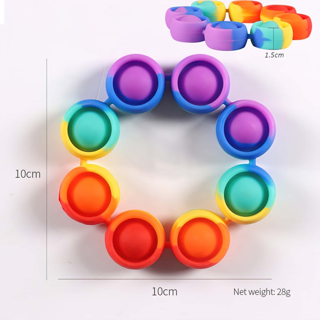 Sensory bracelet pop it rainbow
