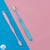 Manual toothbrushes for adults pink and blue