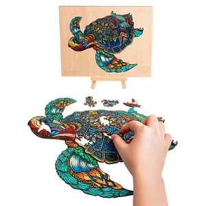 Wooden jigsaw puzzles turtle