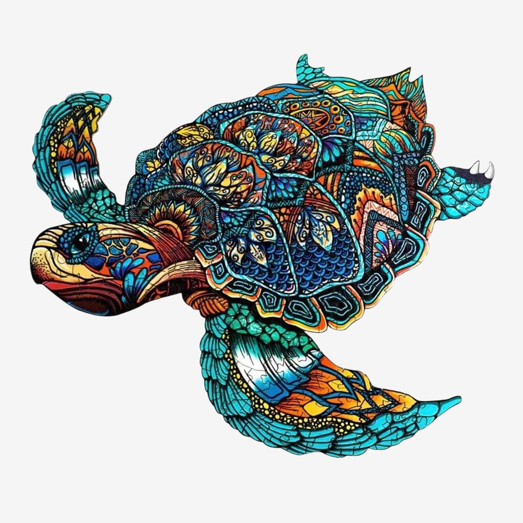 Wooden puzzle Australia turtle