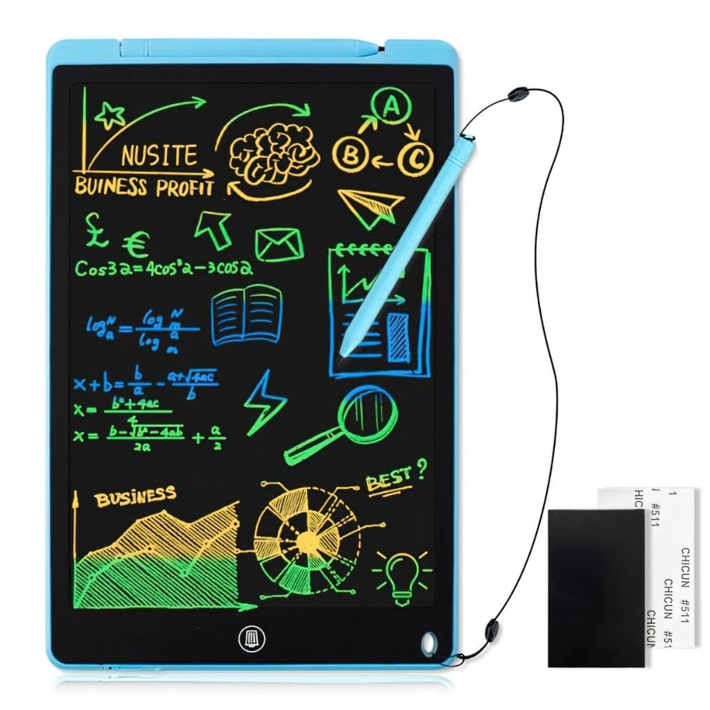 Kids Toy Lcd Writing Pad Electronic Small Blackboard 8.5 Inch With Pen Gift Sketch  Pad Erase Portable Drawing Pad Blue