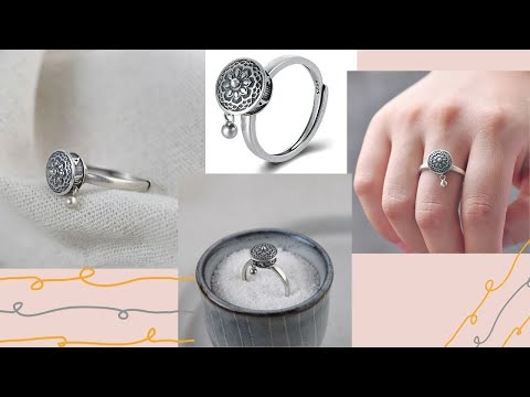 Video of a  Buddhist Tibetan prayer fidget ring