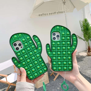 iPhone cases pop it cactus green