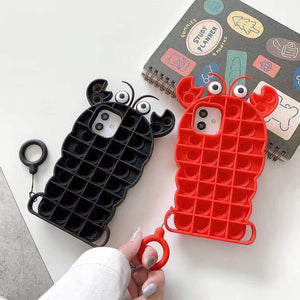 iPhone cases pop its crab black and red